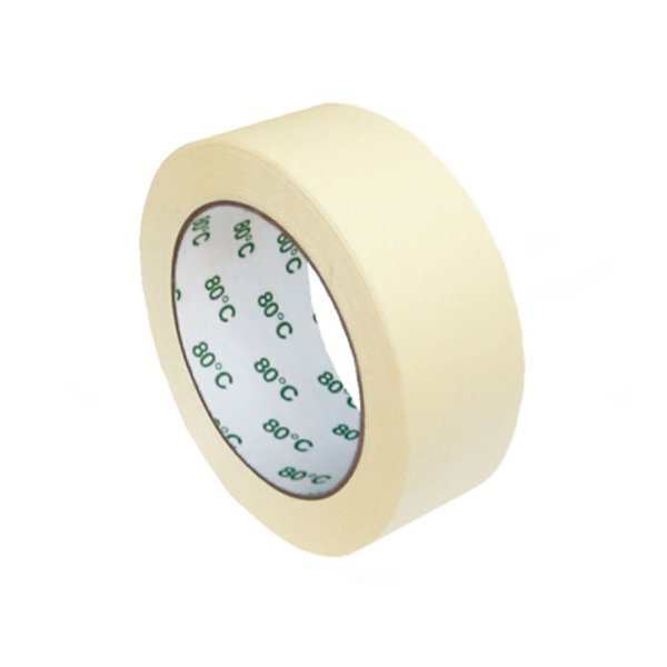 24 Stk. Krepp Klebeband weiß hitzebeständig bis 80°C 50 m x 38 mm